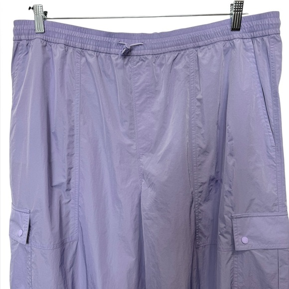 PINK Victoria's Secret Satin Parachute Cargo Pants Lavender - Picture 3 of 15